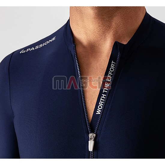 Maglia La Passione Manica Corta 2019 Blu Bianco - Clicca l'immagine per chiudere